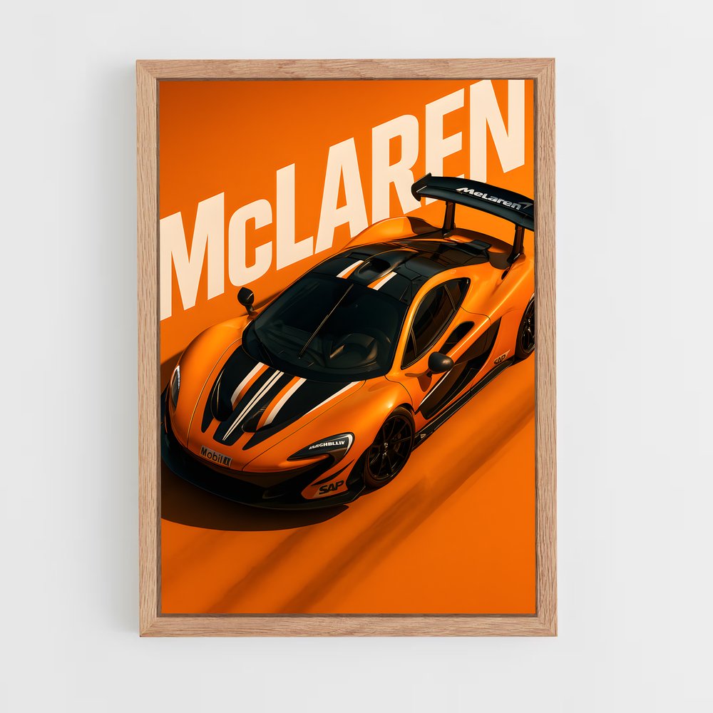 Poster Turbo Orange – affiche Mclaren (vue 4)